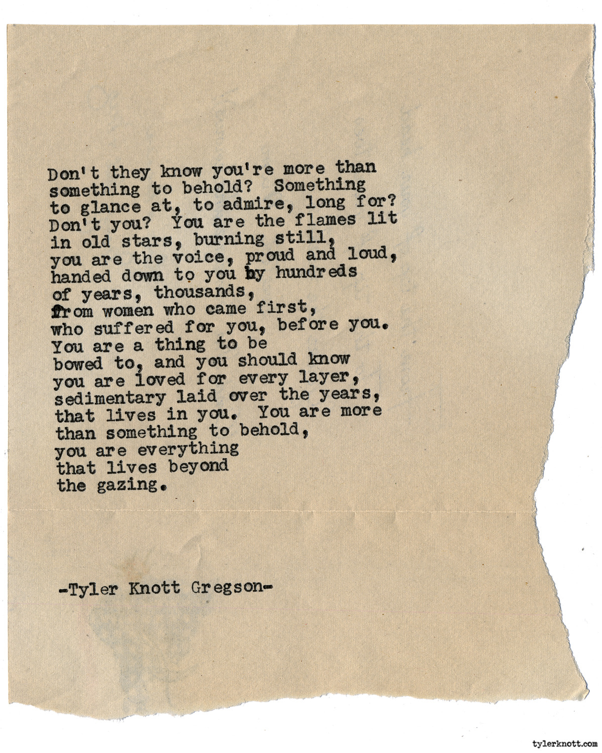 Tyler Knott Gregson — Typewriter Series #1578 by Tyler Knott Gregson...