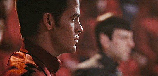 aoskirk: Kirk and Spock↳ mirrored shots
