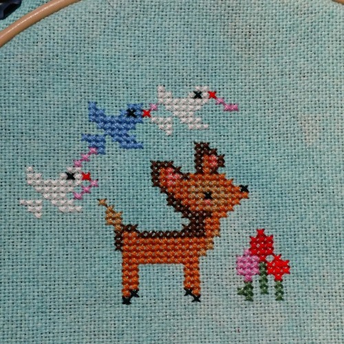 craftingpaws: Newest project, Snow White, which is being stitched as a present for a friend. (Patter