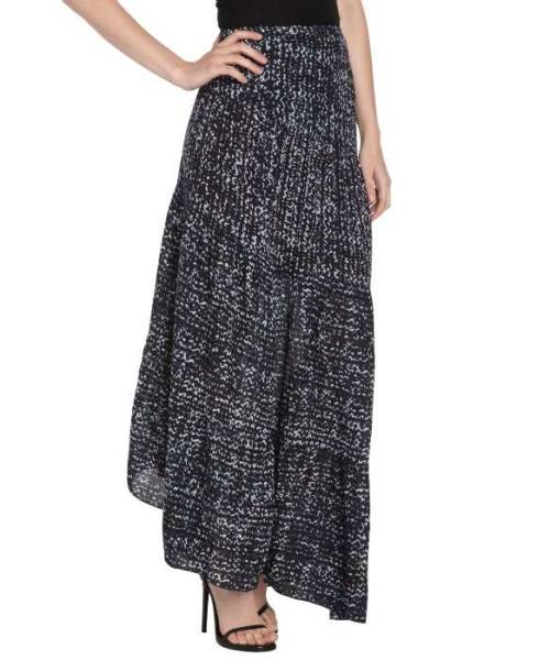 Black And Blue &lsquo;Shiburi&rsquo; Print Skirt