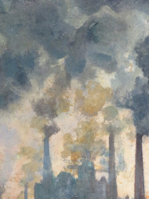 tierradentro: “Smokes&ldquo; (with detail), 1930, Pierre Paulus. Taken by me at the Leopol