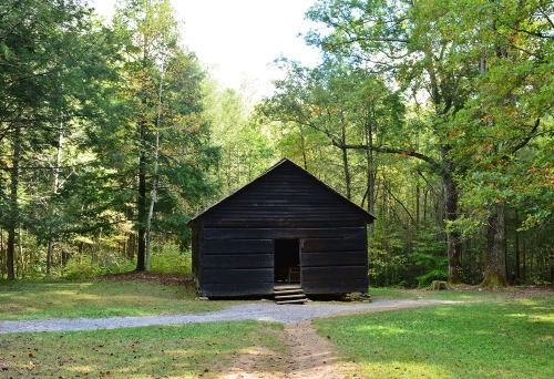 Little Greenbrier School in the Great Smoky Mountains. The schoolhouse was built in 1882 and it stil