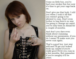 femdomfetishstuff:  More Submission and Fetishism  Yes Dear 😇😇🔐