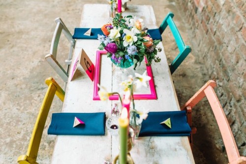 girls-can-get-married: Spectacular Colourfest wedding inspiration at the Engine Works Glasgow - Mod