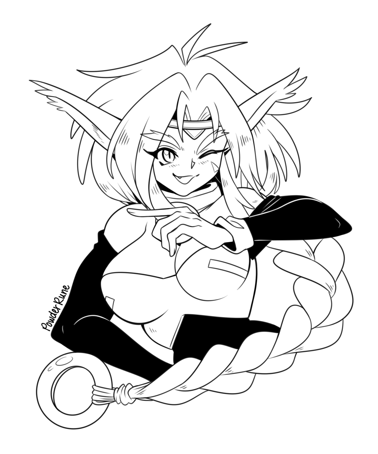 powderrune:Inktober 10-09-2018: Aisha Clan Clan.