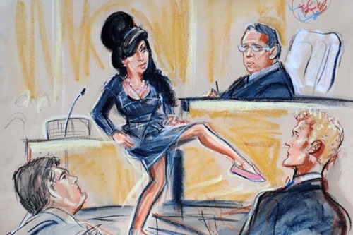 The odd world of courtroom sketches.