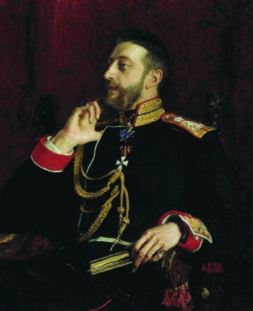Portrait of poet Grand Prince Konstantin Konstantinovich Romanov, 1891, Ilya Repin
