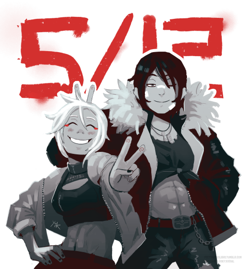 A Bit Late, But Here's A Messy Signalis Modern AU Painting For 512