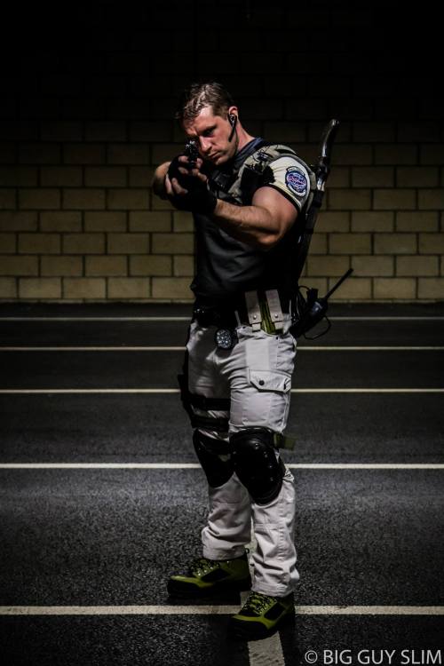 takeandfake:  Chris Redfield cosplayer (Chris Mason) - part 2.  I also included two more of him as Spartacus because he should always be shirtless. Facebook:  King Of The North Cosplays https://twitter.com/ChrisMason316 