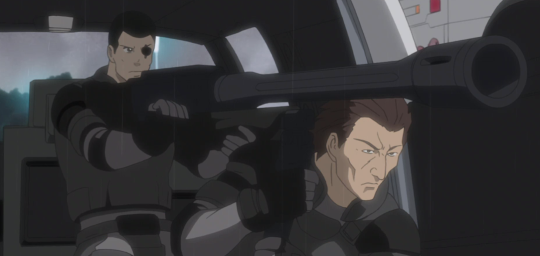 theblackmegadeus:   this scene is sick because the major is effortlessly one-handing