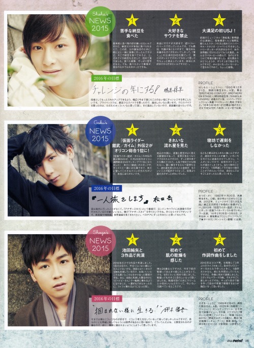 masayume85:Stage Pash! Vol. 06 - Hashimoto Shouhei, Matsuda Gaku, and Suzuki Shougo for the Musical 