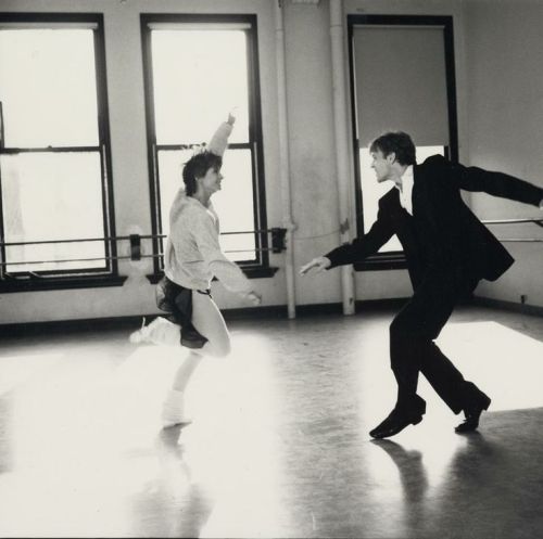 randombeautysls: twyla and misha rehearsing ‘sinatra’.