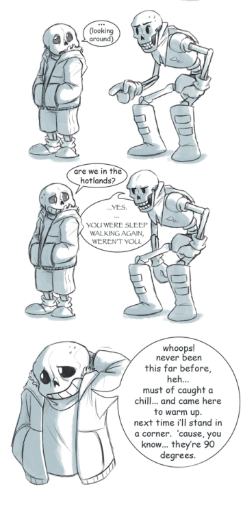 absolutedream-undertaleart: Alright, one more post for today! Sans has a sleepwalking problem.  