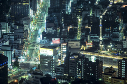 ourbedtimedreams:   	Asakusa from Tokyo Sky