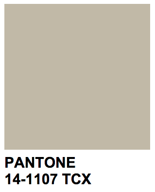 colors — Pantone 14-1107 TCX Oyster Gray