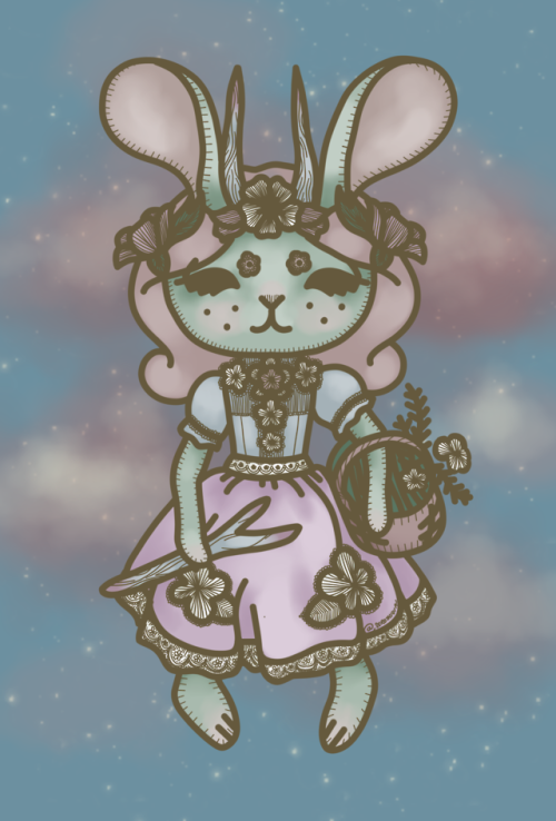 serothivia: Drew one of @maskshop‘s dolls!  They’re having a contesty-thing right now, this might co