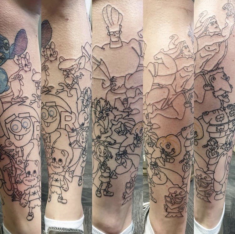biggoll:Figured I’d finally get round to uploading what I had done on my leg! 