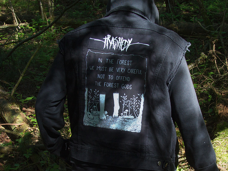 trashedy:  In The Forest… backpatch, by Edwina Carrnot quite as detailed as the