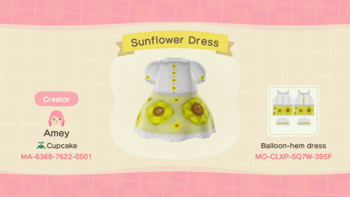 Sunflower dress, hat, and print now available in celebration of summer time!Follow me here or on Twi