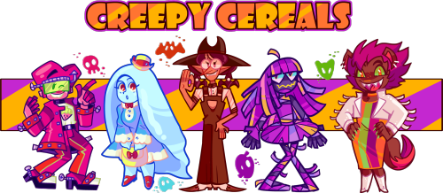made some adopts based on cereal monsters!if you want to snag one, run over to the forums on toyhous