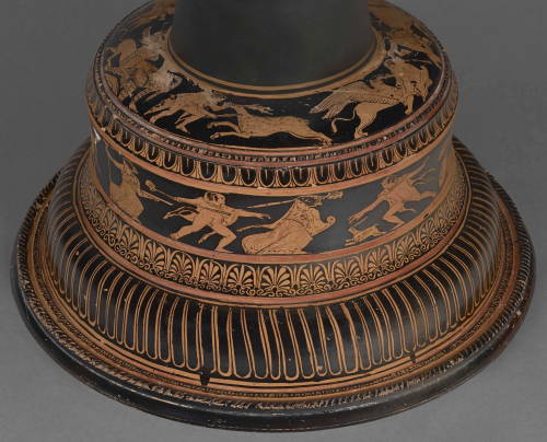 Details from an Attic red-figure dinoid volute-krater and stand Attributed to the Meleager Painter A