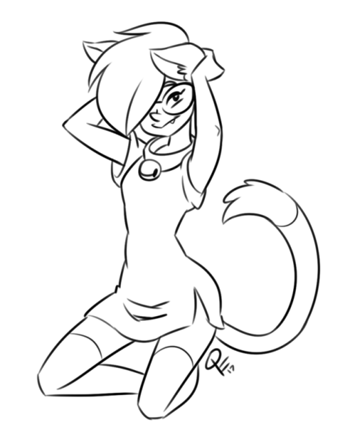 inkstash: quantumsmut:  Did some reworking of my artist avatar: the quantum kitty. What’s under their shirt? You won’t know until you lift it up, but you’ll be happy with what you find!  Reblog from my new tumblr!  sexy cuties~ ;9