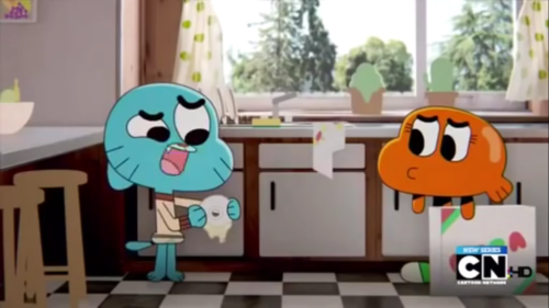 Part 3. Gumball goes to find his pants and adult photos