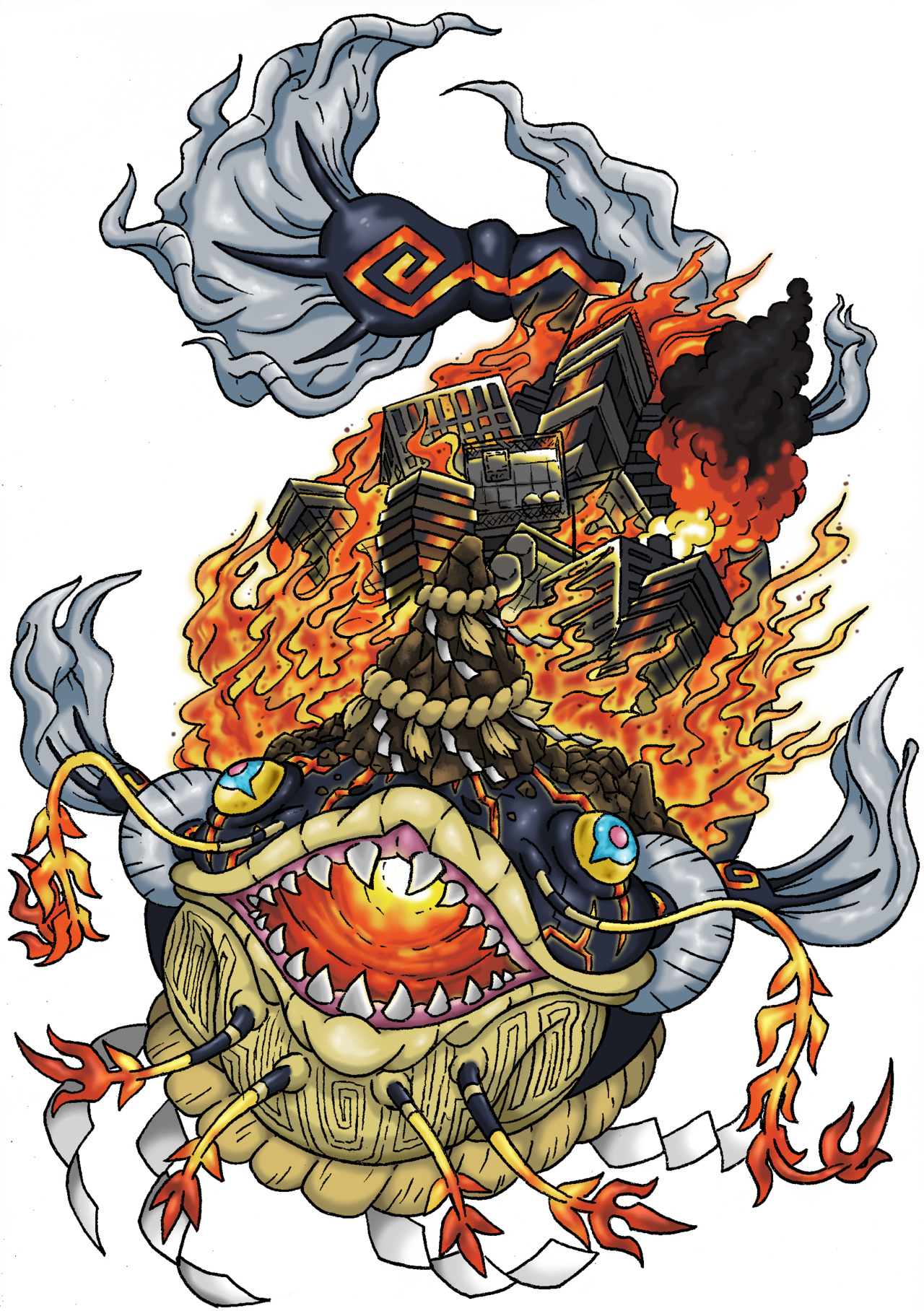 Namazu, the Earthshaker In Japanese folklore, a giant catfish who lives in  the mud underneath the Japanese islands, causing... – @atmaflare on Tumblr