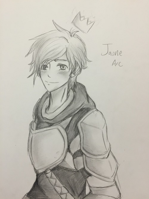 imbrian-yoooooo:  Day one of the RWBY Art Challenge: Favorite character – Jaune Arc