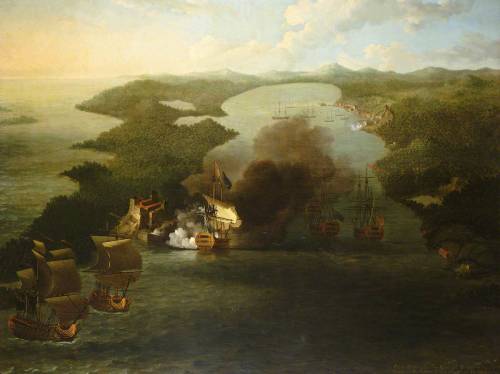 The Capture of Puerto Bello, 21 November 1739Samuel Scott (c.1702–1772)National Maritime Museum