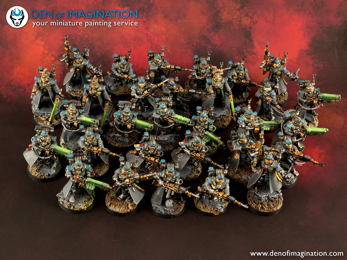 denofimagination-blog:  Skitarii Army - painted by Den of Imagination           