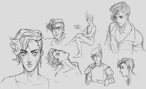 diarmaid concepts/sketchies bc hes a beautiful terrible little man