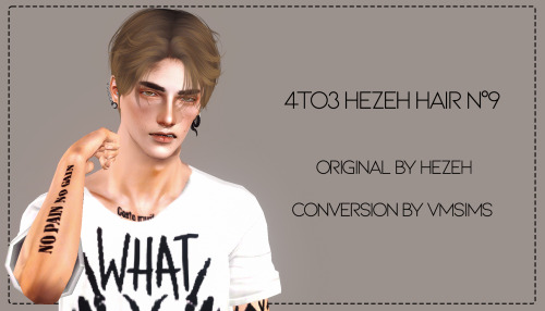 4to3 Hezeh Hair N°9 By VMSims