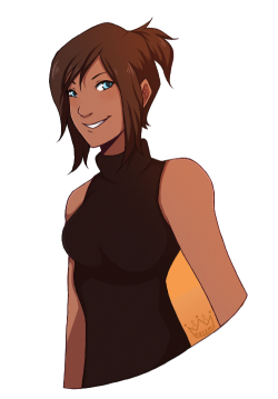 princessharumi:was in a doodle mood tonight so here’s a quick Korra &lt;3