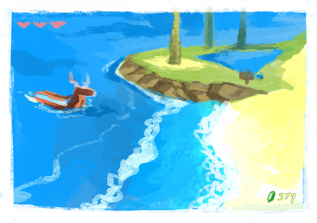 potasium:  drew a bunch of wind waker screen shots !! wind waker is my most favorite