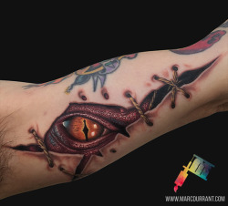 Th-Ink-Inspiration:  Smaug Eye By Me, Marc Durrant At Md Tattoo Studio In Northridge,