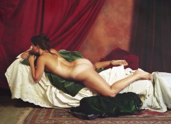 Romantisme-Pornographique:   Stéphane Lallemand, Odalisque Brune, 2009.   