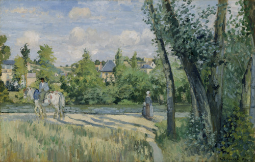 Sunlight on the Road, Pontoise, Camille Pissarro, 1874