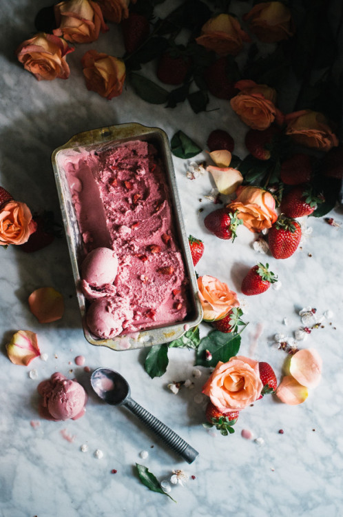 delta-breezes:  Strawberry Rose & Hibiscus Ice Cream | The Kitchen McCabe 