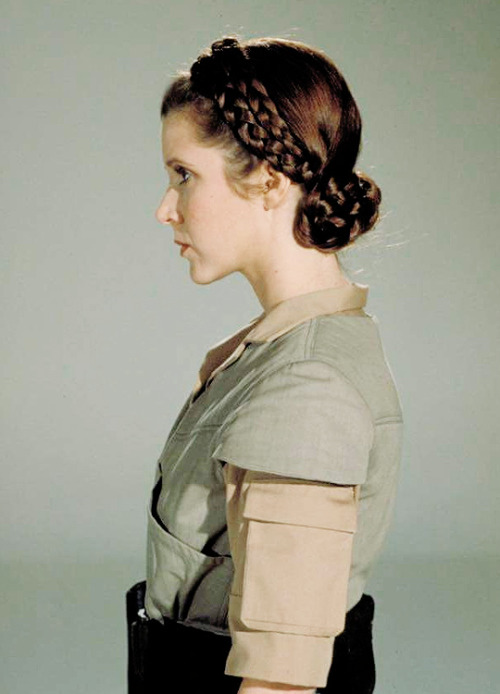theprincessleia:Carrie Fisher as Princess Leia Organa in Return of the Jedi (1983).