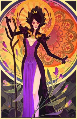 Xfreischutz:  The Witch Of The Wilds I Finally Did An Art Nouveau Print That Broke