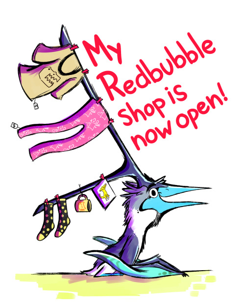 That’s right guys, I have a redbubble shop now! :DAt the moment you’ll find old designs and illustra