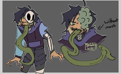 quick zombie version of my sona, as a smoker from l4d2! 