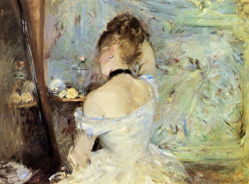 summerlilac:Young Woman at the MirrorBerthe Morisot - 1880