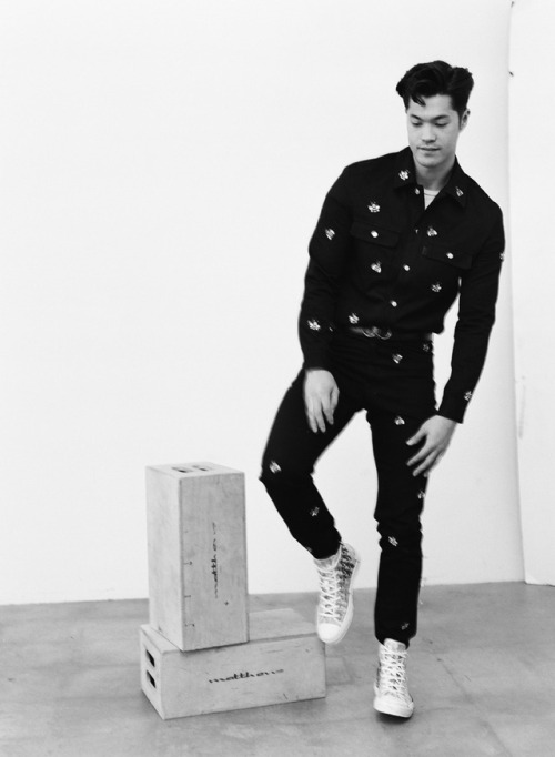 Ross Butler photographed by Shane McCauley for Flaunt Magazine