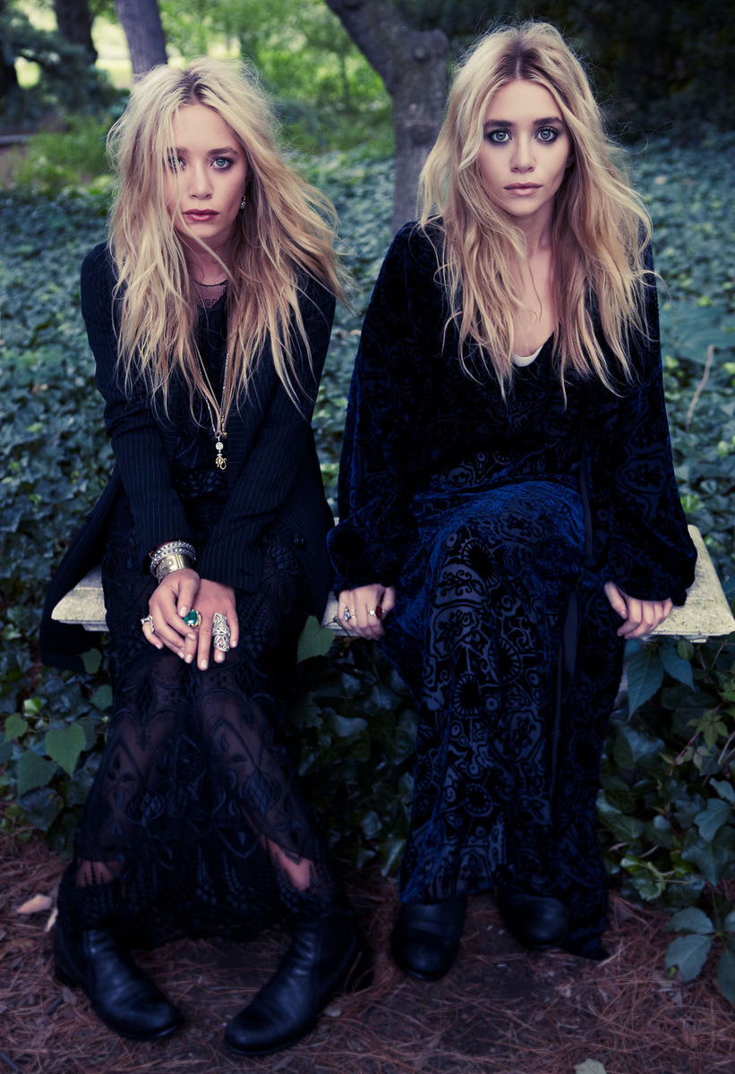 suicideblonde:  Mary-Kate Olsen and Ashley Olsen photographed by Steven Pan 