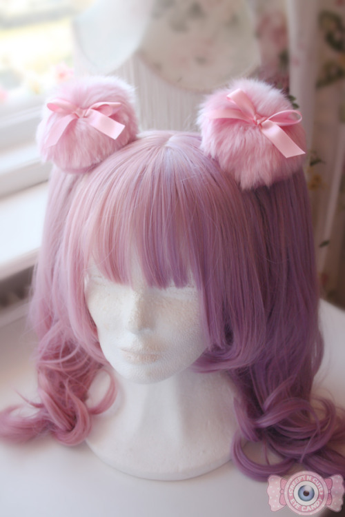 creepy-cute-eye-candy:Some new things up in the store! Featuring new colorways/sizes and fluffy heart puffs! (◍•ᴗ•◍)❤You can get them all from here!http://eyecandy.storenvy.com/The pretty wig is from dream holic!https://www.etsy.com/shop/dreamholic