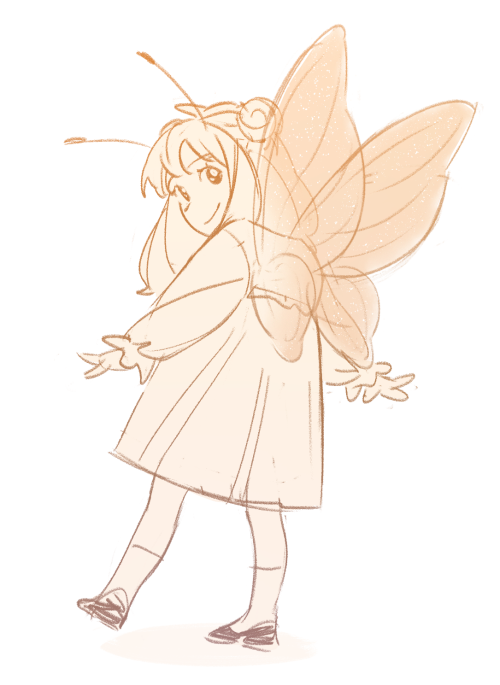 Ahahh I Don't Know..just After Last Chapter I Drew A Little Sketch Of Anya With Butterfly Wings And Then