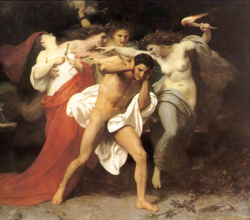 William-Adolphe Bouguereau, The Remorse of Orestes, 1862.