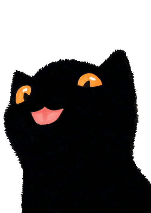 thecutestcatever: dama-art: Void Kitty number 3 @mostlycatsmostly